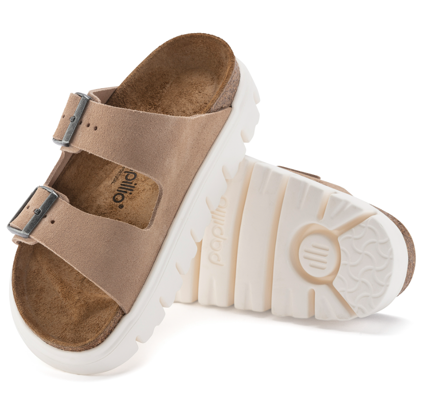 Birkenstock Papillio Arizona Chunky Suede Leather Sandal