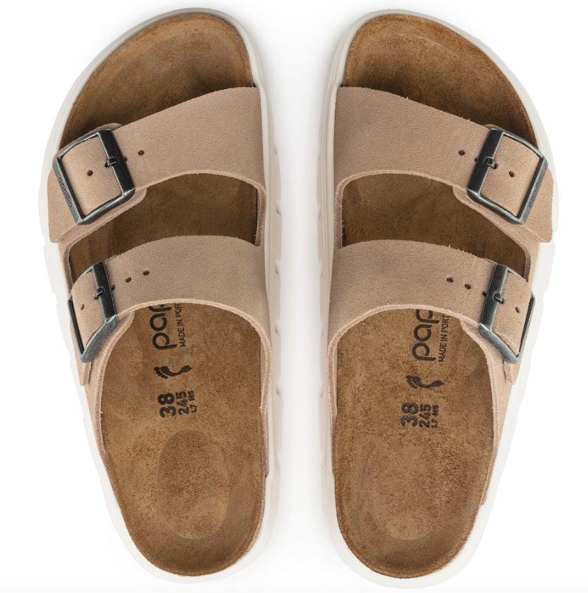 Birkenstock Papillio Arizona Chunky Suede Leather Sandal