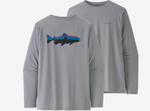 Patagonia Men's Long Sleeve Capilene Cool Daily Fish Graphic Shirt