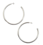 Sheila Fajl Everybody's Favorite Hoops Brushed Silver Plated