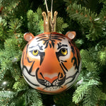 Zoo Bright Glass Tiger Ornament