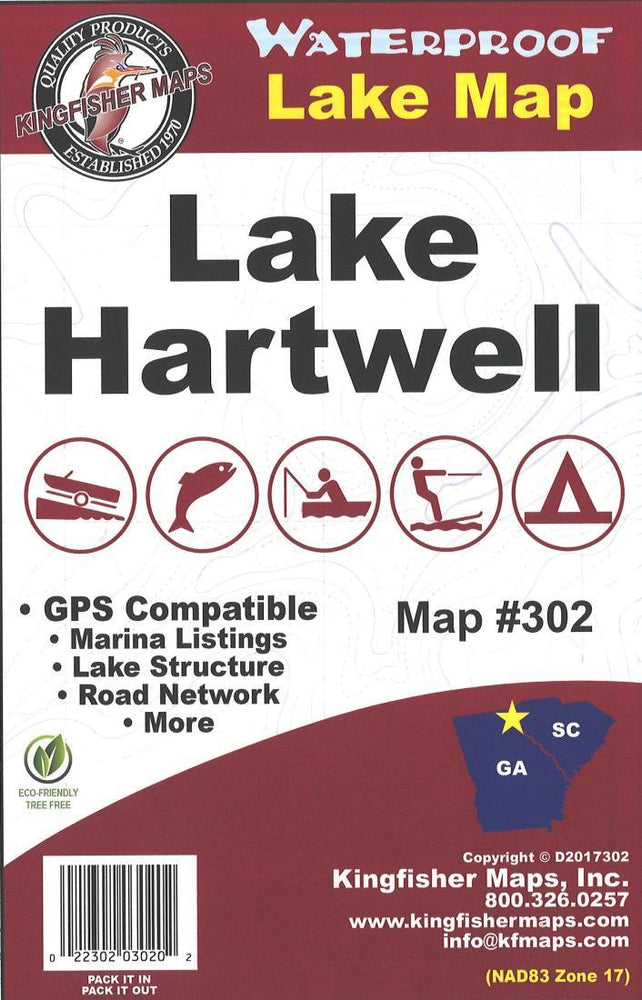 Kingfisher Maps Lake Hartwell
