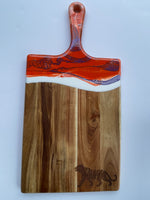 Elkmont Tiger Marble Dipped Acacia Cheese Board