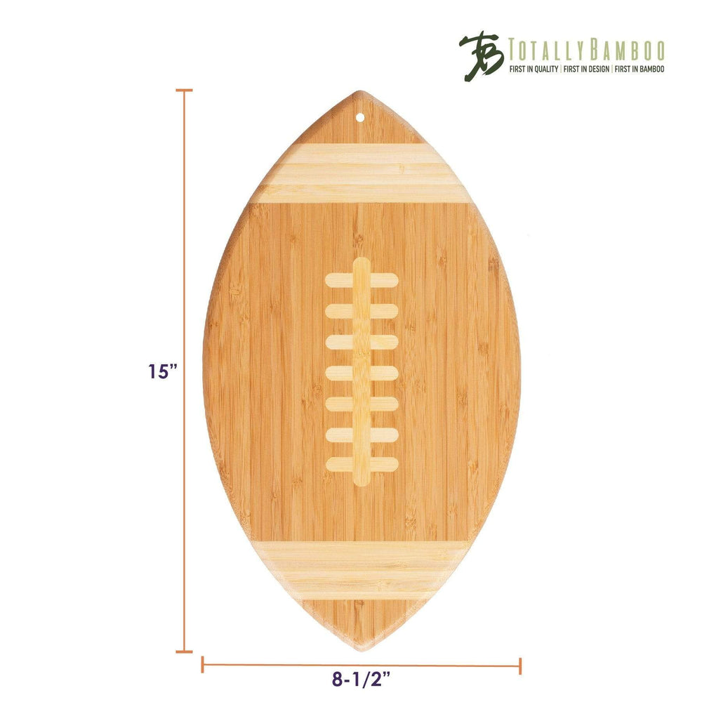 Totally Bamboo Football Shaped Serving and Cutting Board
