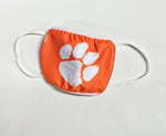 Clemson Tigers Face Mask with White Paw