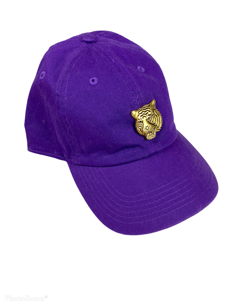Gold Tiger Face Pendant Hat