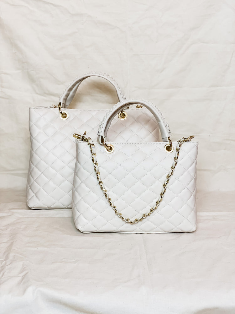 German Fuentes Aimee Quilted Leather Tote